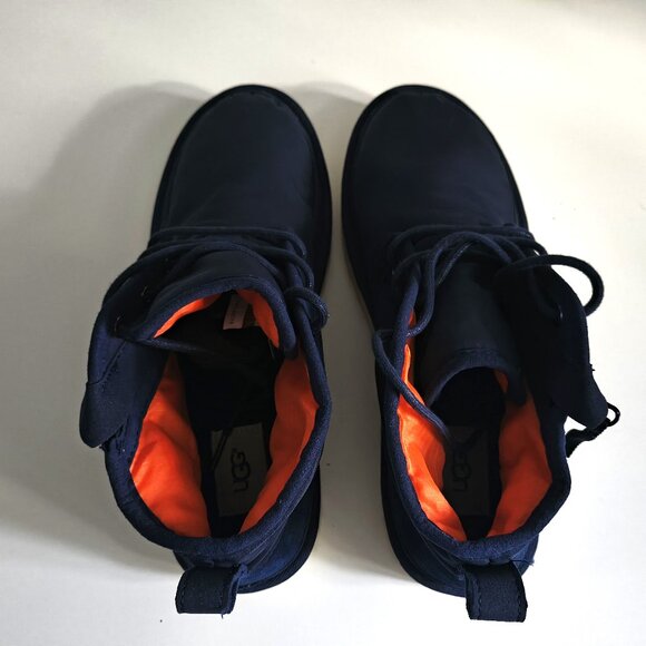 UGG Neumel Zip Chuka Men's Navy Blue Lace Up Zip Boots - Picture 3 of 8